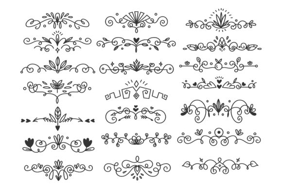 Download Hand Drawn Flourishes Divider - Hand Collection